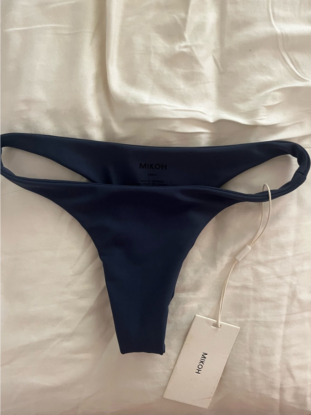 Mikoh Deep Navy High-Cut Bikini Bottom
